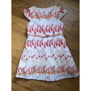 Janie And Jack Size 4 Watercolor Poppy Dress